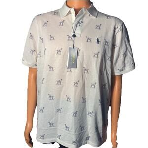Polo Ralph Lauren Men's L White Polo Shirts MSRP $125